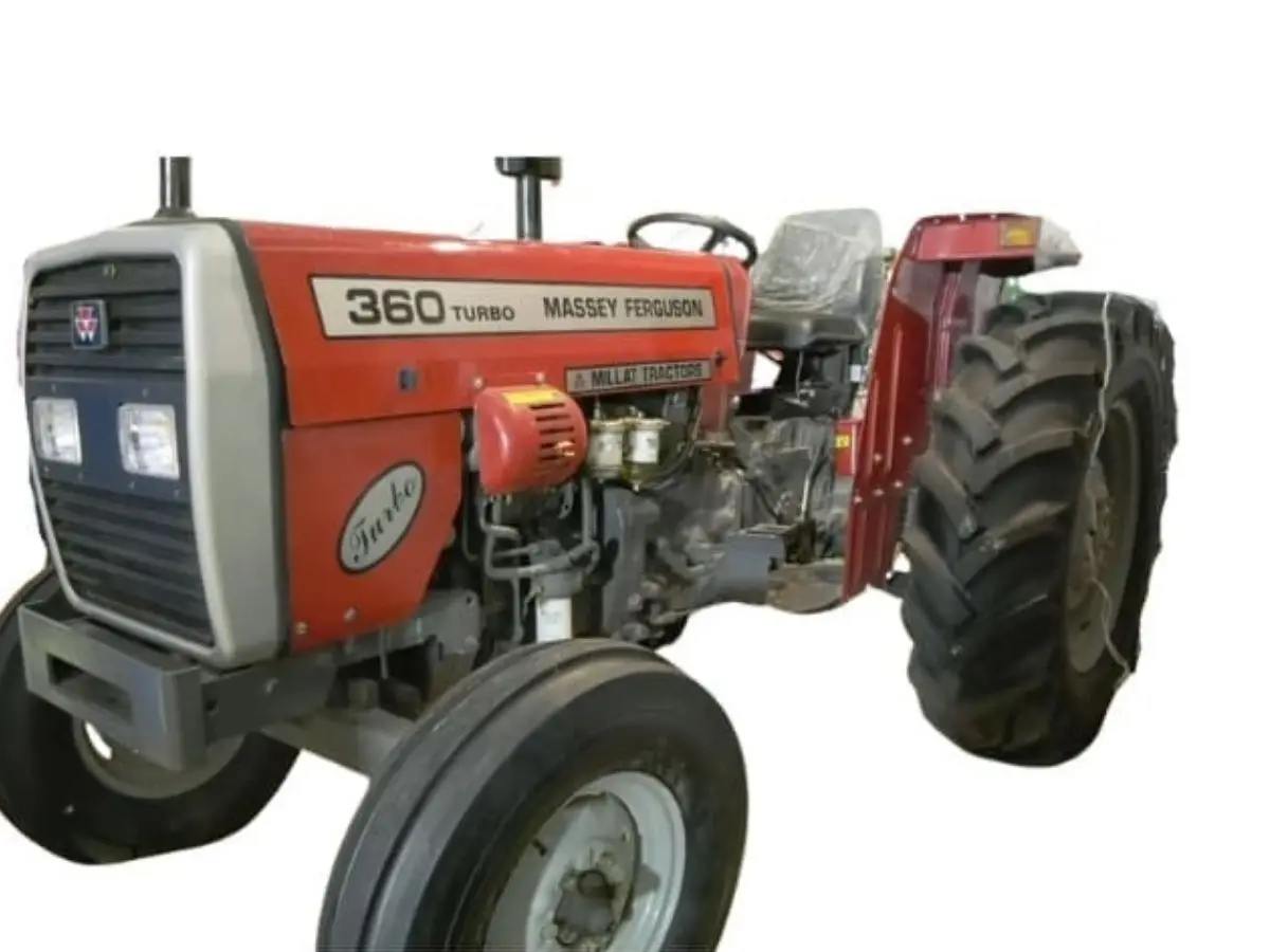 MF 360 2WD Tractor with Implements featuring Tillage Equipment Compatible for commercial farming in Ghana